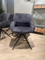 10% EXTRA KORTING! 4x Armstoel Perez, Ophalen, Zwart, Nieuw, Bommel Wonen