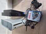 Ps2 en xbox 360, Spelcomputers en Games, Spelcomputers | Sony PlayStation 2, Ophalen of Verzenden, Gebruikt, Zwart, Met 1 controller