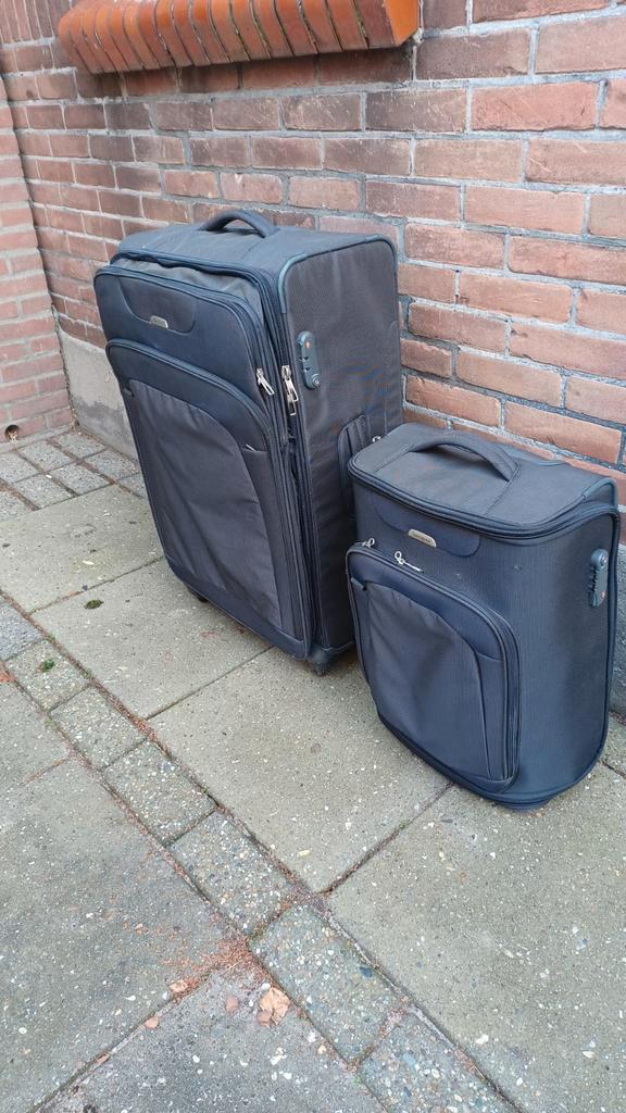 Samsonite Koffers - Set van 2, Sieraden, Tassen en Uiterlijk, Koffers, Zo goed als nieuw, Zacht kunststof, 70 cm of meer, Slot