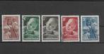 Nederland 1947, NVPH 495 t/m 499, Gestempeld., Verzenden, Na 1940, Gestempeld