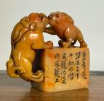 Chinese stempel, zegel foo dogs speksteen, Antiek en Kunst, Kunst | Niet-Westerse kunst, Ophalen of Verzenden