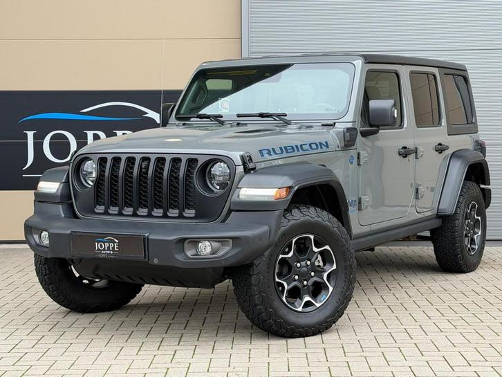 Jeep Wrangler Unlimited 4xe 380 Rubicon|Trekhaak|Sting gray|, Auto's, Jeep, Bedrijf, Te koop, Wrangler, 4x4, ABS, Achteruitrijcamera