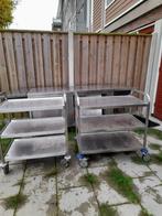 2 RVS TAFELS EN 1  WERKBANK/TAFEL MET WARMHOUDFUNCTIE, Doe-het-zelf en Verbouw, Werkbanken, Ophalen, Gebruikt