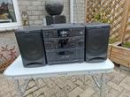 vintage draagbare stereoset cd en cassettedeck en radio, Overige merken, Gebruikt, Cd-speler, Microset
