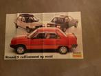 Renault 9 boutique poster, Ophalen of Verzenden, Zo goed als nieuw, Renault