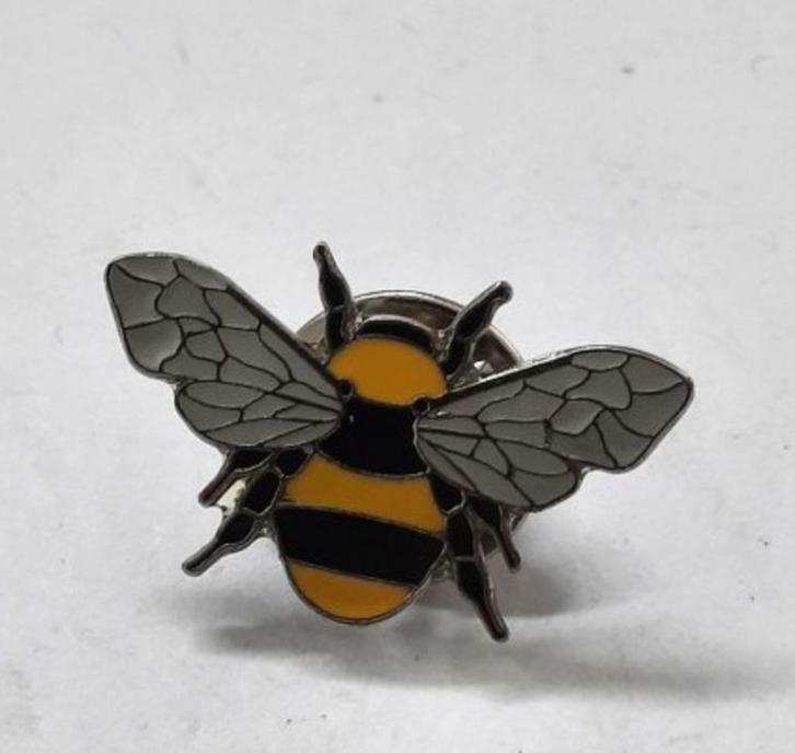Bij, Hommel Leuke cloisonne broche, pin, Sieraden, Tassen en Uiterlijk, Broches, Zo goed als nieuw, Overige materialen, Minder dan 4 cm