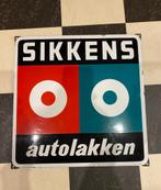 Mooi Emaille Sikkens Autolakken Bord Langcat, Antiek en Kunst, Ophalen of Verzenden
