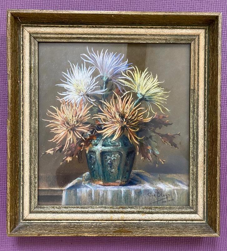 Mooi oud bloemen schilderij pastelkrijt Cyr  Bleys Janzoon, Antiek en Kunst, Kunst | Schilderijen | Klassiek, Ophalen of Verzenden