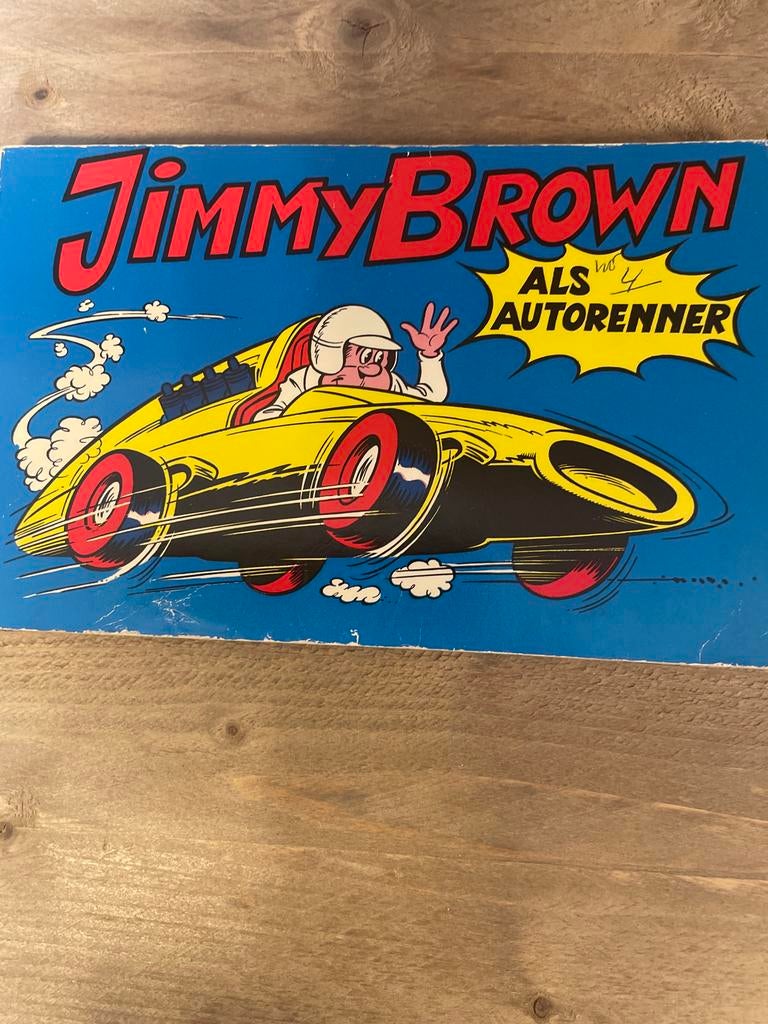 Jimmy Brown als Autrenner Stripboek, Eén stripboek, Ophalen of Verzenden, Gelezen