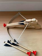 Houten kruisboog speelset, met 3 pijlen met zuignap, Sport en Fitness, Handboogschieten, Ophalen of Verzenden, Zo goed als nieuw