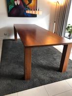 Moderne, lange  tafel uit Afrikaans, Iroko, hardhout., Modern en strak, 200 cm of meer, Zo goed als nieuw, Vijf personen of meer