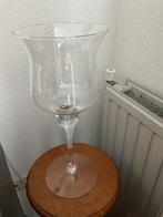 Glazen tulp vaas op hoge voet, Ophalen, Overige kleuren, Glas, Minder dan 50 cm