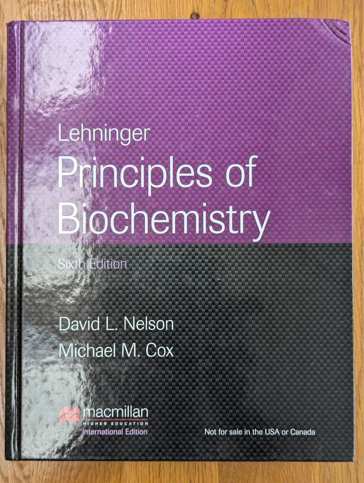 Principles  of Biochemistry, Nelson en Cox, Boeken, Studieboeken en Cursussen, Gelezen, WO, Beta, Ophalen of Verzenden