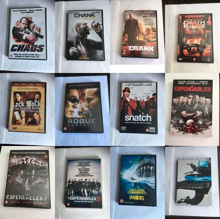 jason statham dvd 12 stuks collectie diverse, Cd's en Dvd's, Dvd's | Actie, Zo goed als nieuw, Alle leeftijden, Ophalen of Verzenden