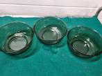 Schalen bruin glas arcoroc france 3 stuks, Huis en Inrichting, Keuken | Servies, Ophalen of Verzenden