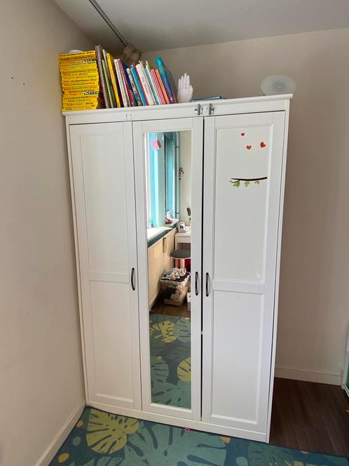 Witte IKEA kledingkast, Huis en Inrichting, Kasten | Kledingkasten, Gebruikt, 150 tot 200 cm, 50 tot 100 cm, 50 tot 75 cm, Ophalen