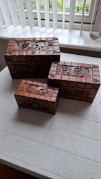 3 chinese kistjes, Huis en Inrichting, Woonaccessoires | Kisten, Ophalen of Verzenden, Zo goed als nieuw, Minder dan 50 cm, Minder dan 50 cm