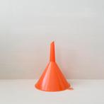 Franse retro trechter - oranje - 70s - vintage, Ophalen of Verzenden, Zo goed als nieuw