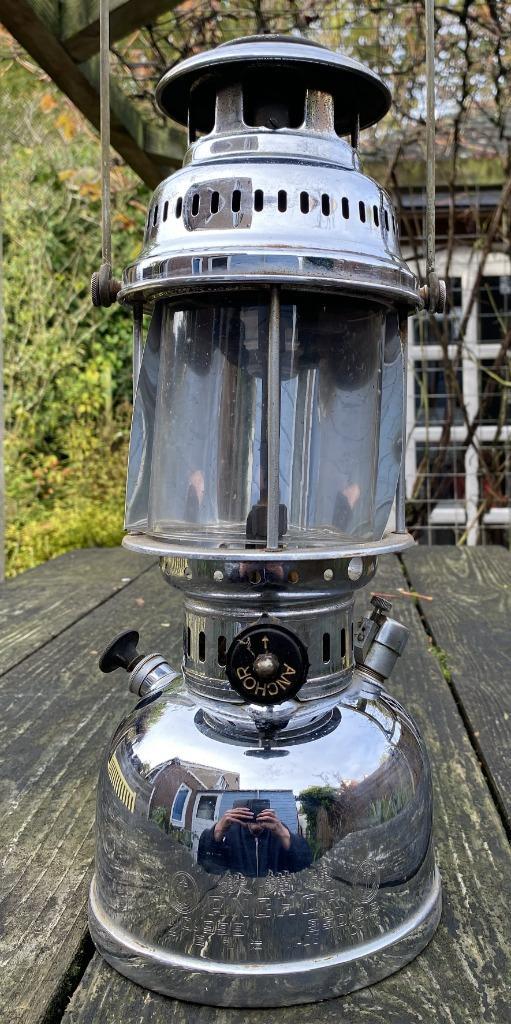 Leuke Anchor Lamp - vintage retro antiek landelijk brocante, Antiek en Kunst, Antiek | Lampen, Ophalen of Verzenden