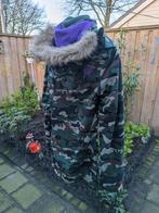 Parka jas met camouflage print, Groen, Ophalen of Verzenden, Zo goed als nieuw