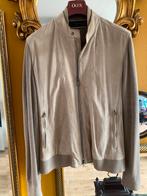 Corneliani ID jacket suède bomber ZGAN maat 56 beige, Corneliani, Beige, Maat 56/58 (XL), Ophalen of Verzenden