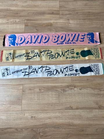 David Bowie - 1983 Sjaal, Scarf European Tour - 3 stuks beschikbaar voor biedingen