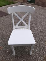 Massief Houten Witte Stoel - Zo Goed Als Nieuw!, Huis en Inrichting, Stoelen, Ophalen of Verzenden