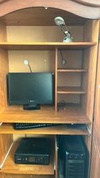 Computer-kast +bureau stoel, Huis en Inrichting, Kasten | Computermeubels, Ophalen, Zo goed als nieuw, 40 tot 80 cm, 70 tot 120 cm