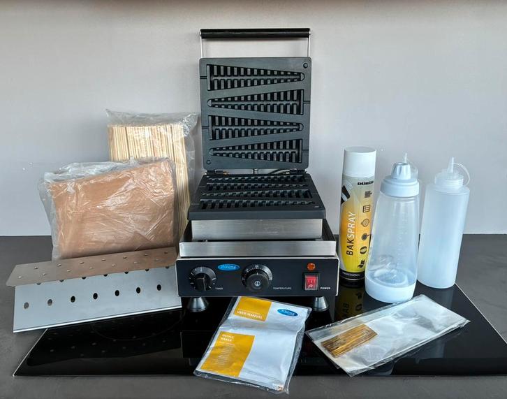 Maxima lolly wafelijzer met toebehoren, Witgoed en Apparatuur, Wafelijzers, Zo goed als nieuw, Ophalen