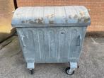 Afval stalen rolcontainer, Ophalen, Gebruikt