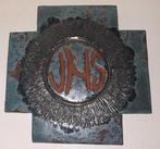 Vintage keramische wandtegel JHS, Antiek en Kunst, Ophalen of Verzenden