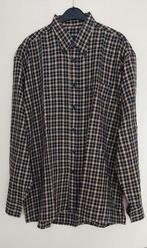 Zwart Beige geruit overhemd met lange mouw, LeDub, maat XL, Kleding | Heren, Overhemden, Zwart, Ledub, Ophalen of Verzenden, Zo goed als nieuw