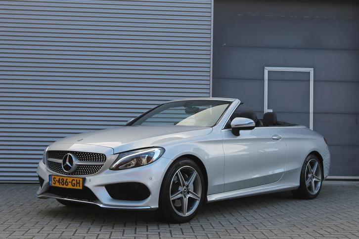 Mercedes-Benz C-Klasse Cabrio 180 AMG Line Premium Plus I Au, Auto's, Mercedes-Benz, Particulier, Te koop, C-Klasse, ABS, Airbags