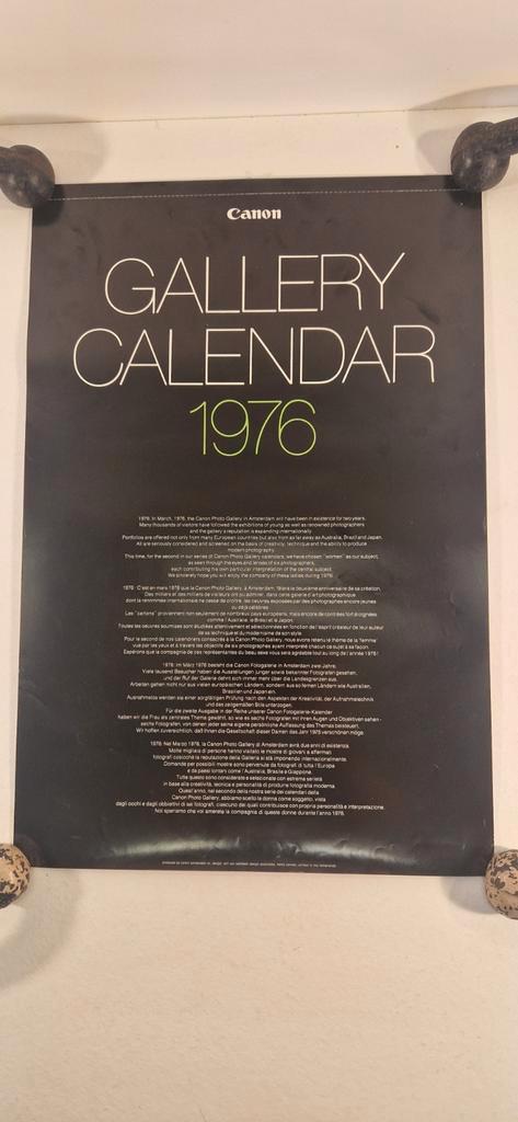 Canon Gallery Calendar, Verzamelen, Posters, Zo goed als nieuw, Reclame, Deurposter of groter, Rechthoekig Staand, Verzenden