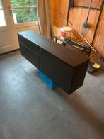 Zwevend zwart dressoir / wandkast - 150 cm, Overige materialen, Gebruikt, 150 tot 200 cm, Ophalen of Verzenden