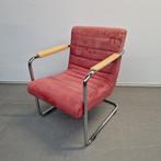 VINTAGE Crack by Machalke fauteuil blauwe of rode stof