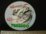 sticker wherever you go, go textico texaco golfsurfen surfen, Bedrijf of Vereniging, Zo goed als nieuw, Verzenden