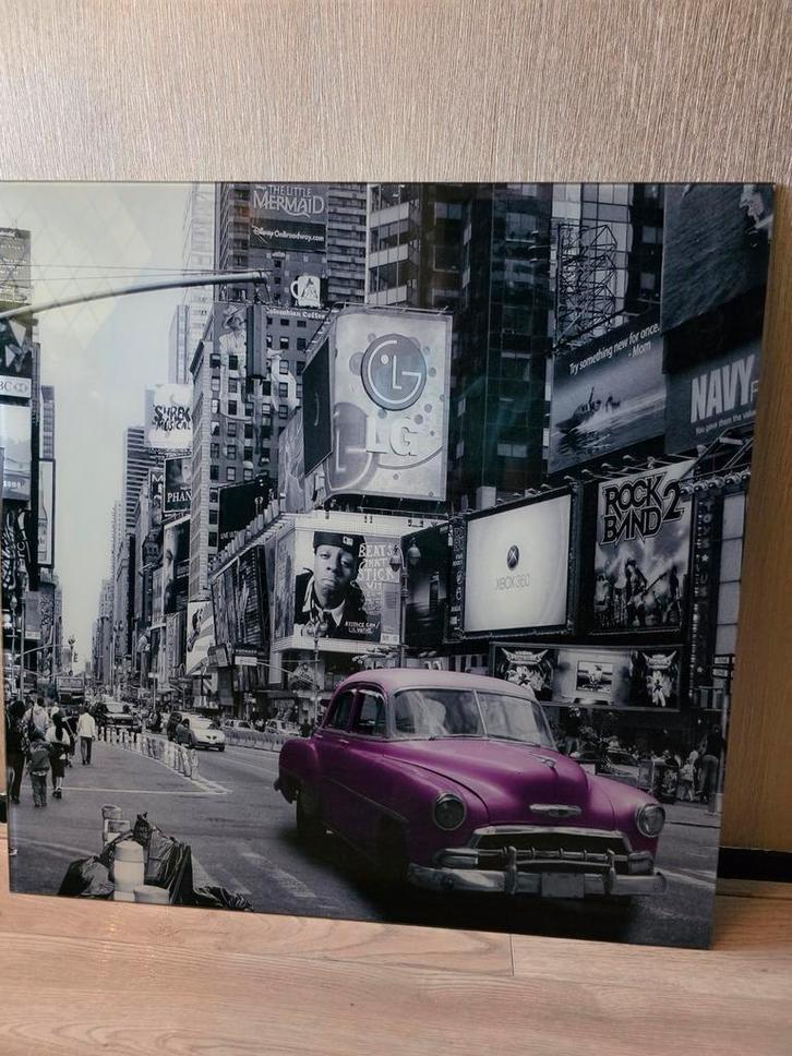 Mooi Glasschilderij, Huis en Inrichting, Woonaccessoires | Schilderijen, Tekeningen en Foto's, Zo goed als nieuw, Schilderij, Minder dan 50 cm