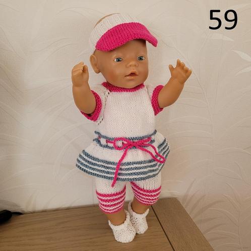 Gebreide kleertjes Baby pop 42 cm Nieuw poppenkleding, Kinderen en Baby's, Speelgoed | Poppen, Babypop, Ophalen of Verzenden
