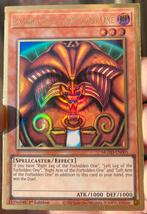 Yu-Gi-Oh! Exodia the Forbidden One MGED 1st Edition !, Ophalen of Verzenden, Gebruikt, Losse kaart, Foil