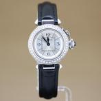 Cartier Pasha Lady Silver Dial Diamonds, Overige merken, Staal, Polshorloge, Ophalen of Verzenden