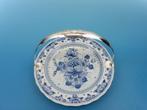 Delfts blauw bord met zilveren handvat                  VDH6, Antiek en Kunst, Ophalen of Verzenden