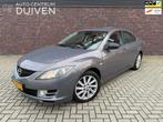 Mazda 6 1.8 | Nieuw APK | Airco | Trekhaak, Voorwielaandrijving, 65 €/maand, Gebruikt, Zwart