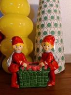 Vintage zweeds beeldje van 2 kerst elfjes, nisser, tomte, Ophalen of Verzenden, Gebruikt