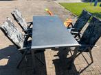 Tuinset 4 persoons, Ophalen, Zo goed als nieuw, Aluminium