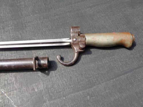 Onaangeroerde Franse Lebel bajonet met schede, Verzamelen, Militaria | Algemeen, Landmacht, Mes of Dolk, Overige gebieden, Ophalen of Verzenden