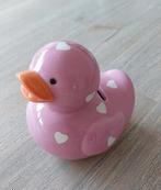 Spaarpot roze eend, Ophalen of Verzenden, Zo goed als nieuw, Steen, Aardewerk of Keramiek, Dier