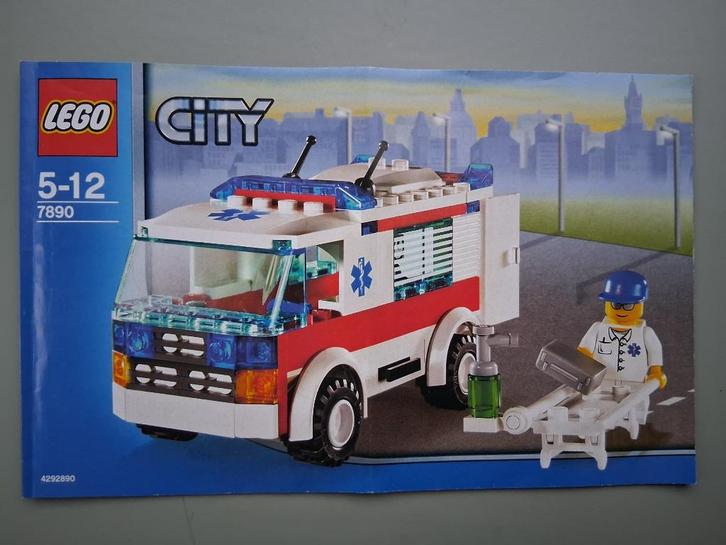 LEGO 7890 ambulance, Kinderen en Baby's, Speelgoed | Duplo en Lego, Zo goed als nieuw, Lego, Complete set, Ophalen of Verzenden