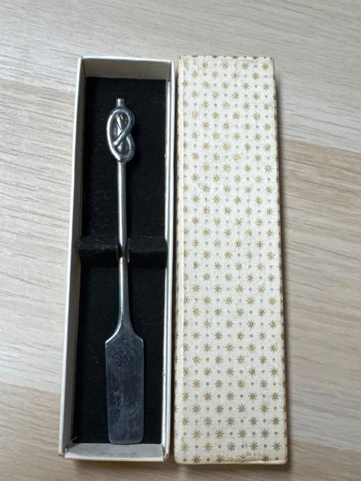 Vintage Botermes in doos, Antiek en Kunst, Antiek | Bestek, Ophalen of Verzenden