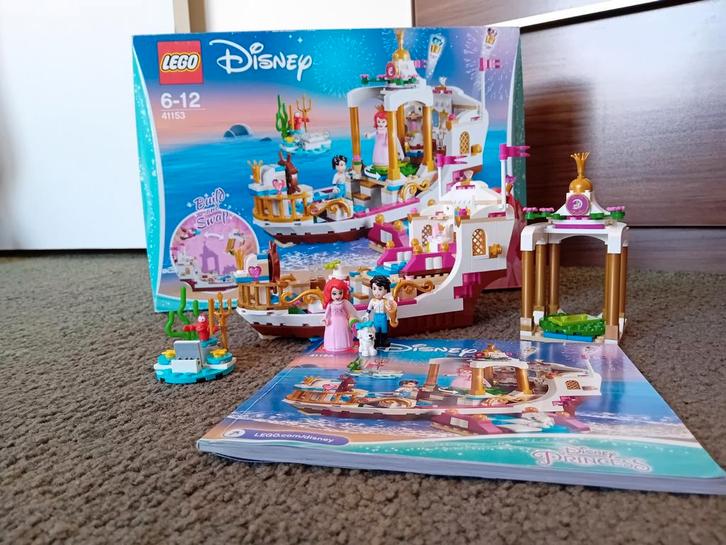 Lego 41153; Ariel's koninklijke feestboot, Kinderen en Baby's, Speelgoed | Duplo en Lego, Gebruikt, Lego, Complete set, Ophalen of Verzenden